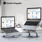 Soporte para computadora portátil para escritorio (rotación de 360°