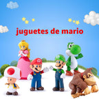 Mario Figures - Juego de 6 figuras de acción de Mario Bros