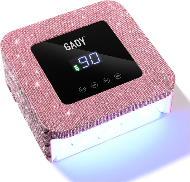 GAOY Lámpara de uñas LED UV inalámbrica para uñas de gel, luz UV re...