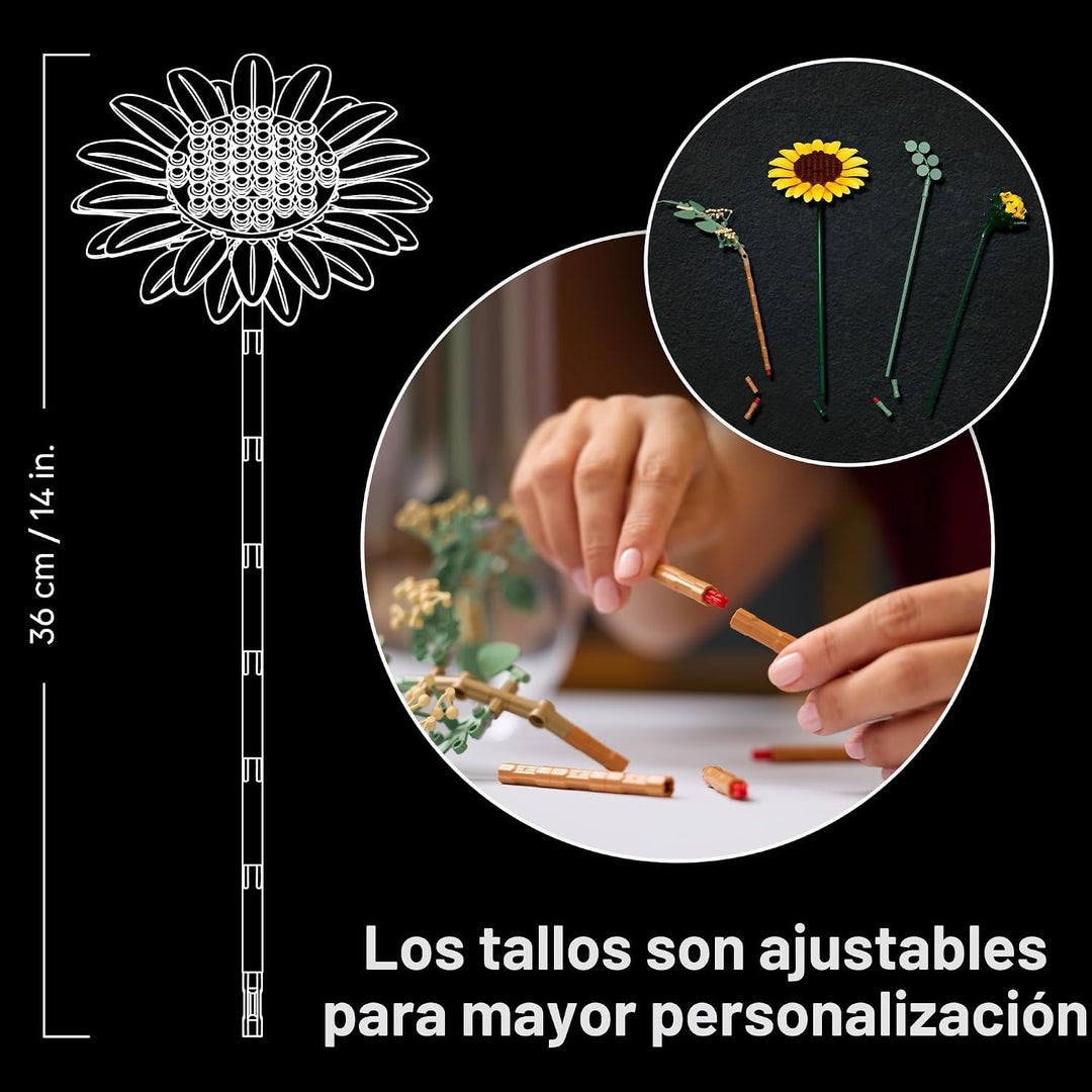 LEGO Botanicals 11502 - Juego de construcción de ramo de girasol pa...