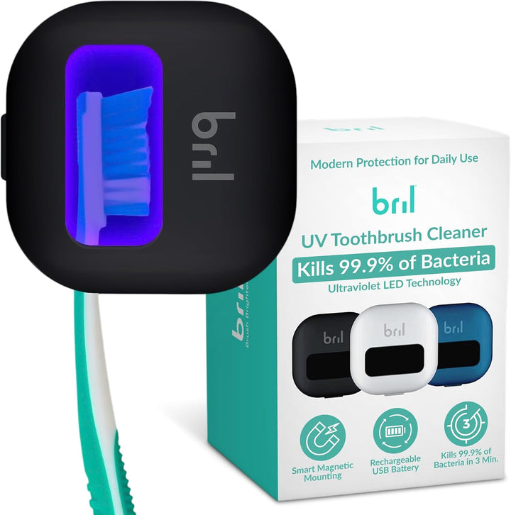 Bril UV-C Desinfectante y soporte para cepillo de dientes, limpiado...