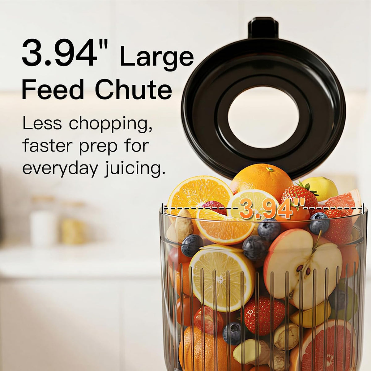 MEGAWISE Juicer frío 800W de la prensa, rendimiento lento del jugo que