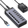 UGREEN, 90305, hub USB 3.0 de 7 puertos, adaptador 12V/2A