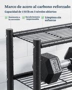Armario de almacenamiento de 3 niveles sobre inodoro, sin
