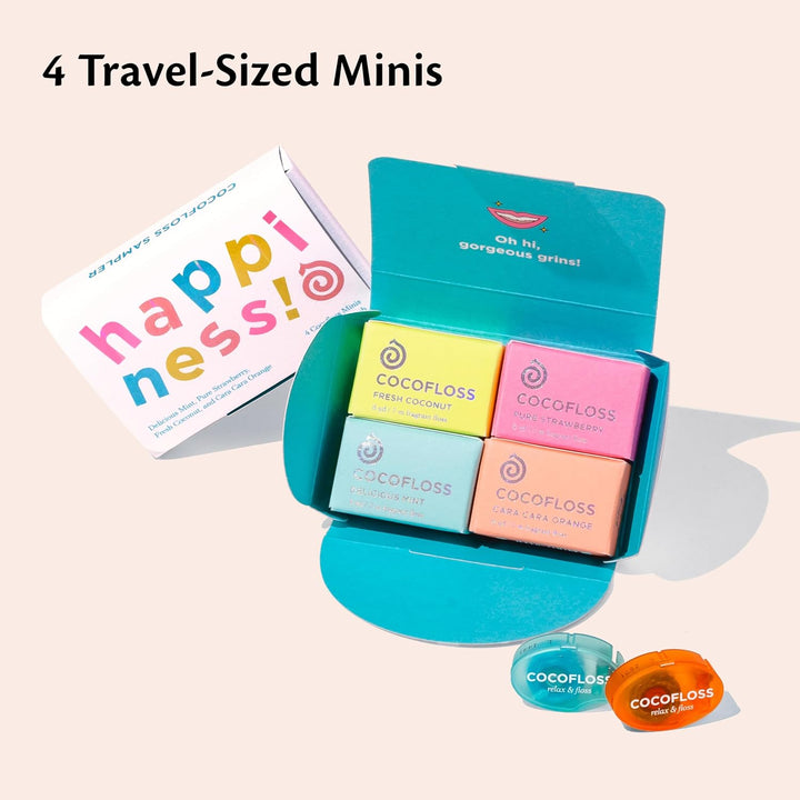 Cocofloss Hilo dental tejido, muestra de viaje, cuidado bucal diseñ...