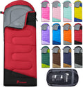 Sacos de Dormir para Adultos, Ultraligeros y Lavables a máquina, a Prueba de Agua para Senderismo, Camping y Mochila, para Clima Cálido y Frío, Esenciales de Camping para Viajar