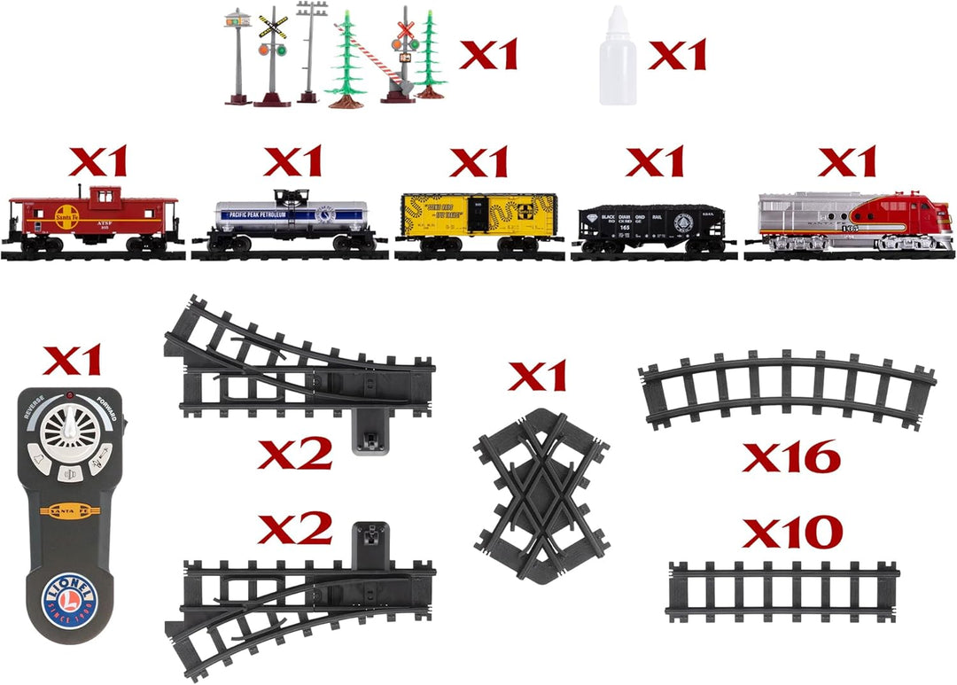 Lionel Santa Fe Freight Battery O Gauge Juego de tren de