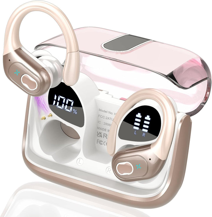Aptkdoe Auriculares inalámbricos Bluetooth 5.4 de 75 horas para dep...