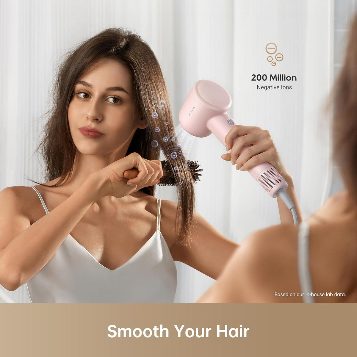Dreame Secador de pelo Gleam para mujer, potente secado rápido, lig...