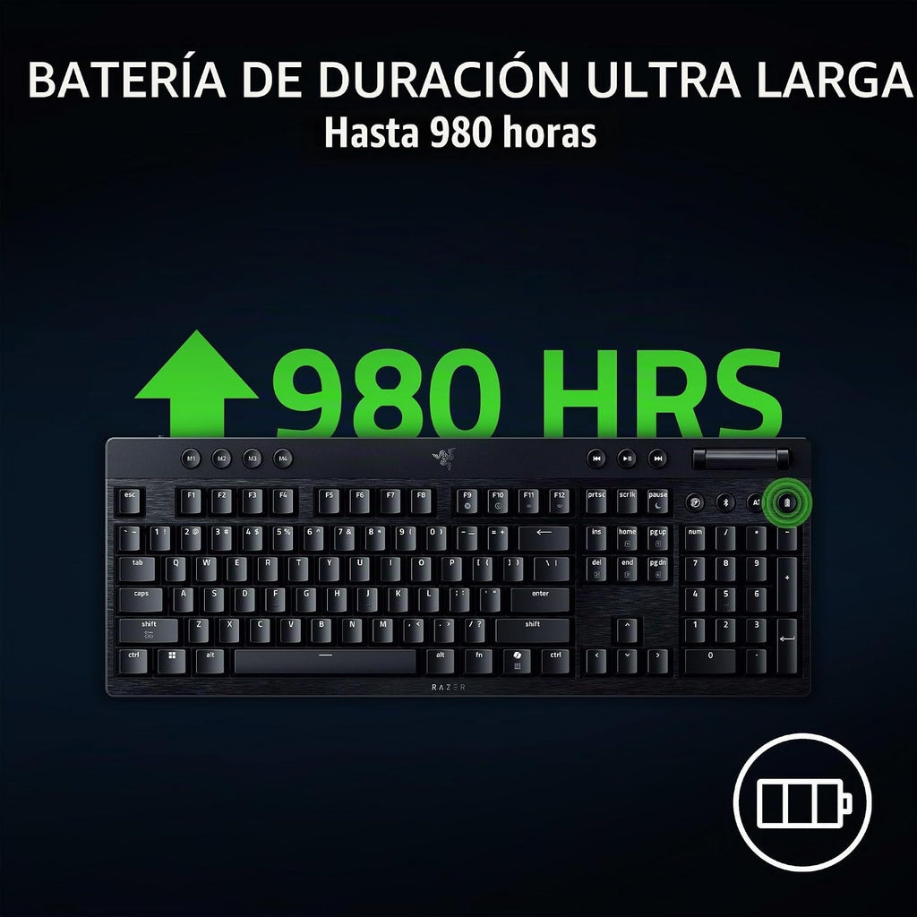 Razer BlackWidow V4 Teclado inalámbrico para juegos de perfil bajo