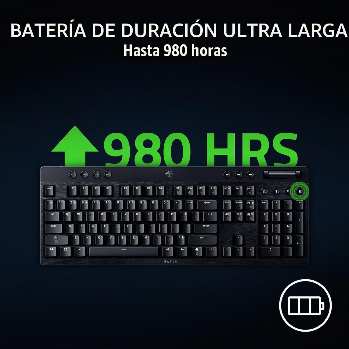 Razer BlackWidow V4 Teclado inalámbrico para juegos de perfil bajo