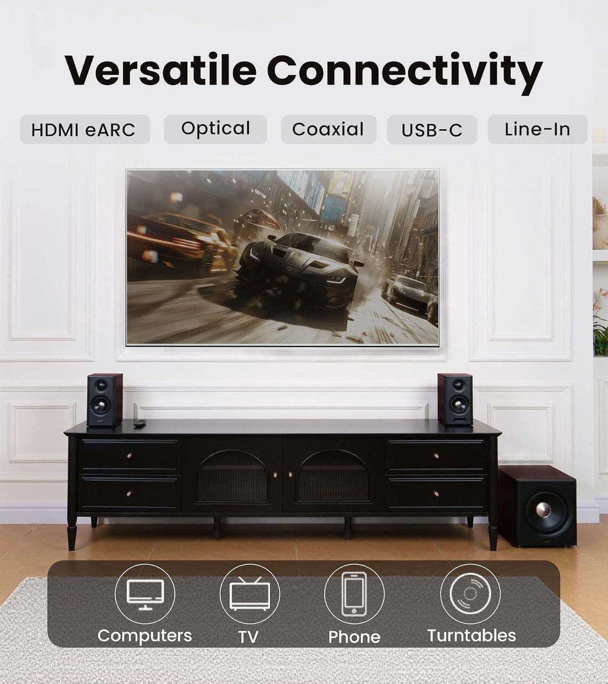 Edifier S355DB 2.1 Altavoces alimentados para estantería, audio de alta