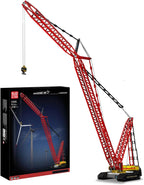 Mould King 17015 Technology Crawler Crane Kit de bloque de construcción, grúa sobre orugas resistente con motores para adultos, 4318 piezas de construcción de ingeniería