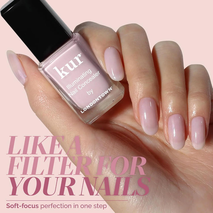 LONDONTOWN Corrector de uñas iluminador: esmalte de uñas brillante...
