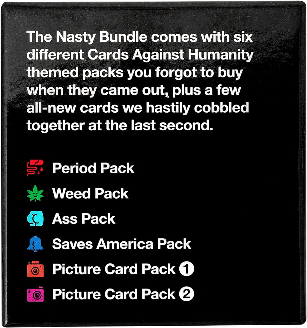 Cards Against Humanity: Paquete Nasty • 6 paquetes temáticos Nasty + 10 cartas completamente nuevas