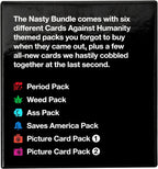 Cards Against Humanity: Paquete Nasty • 6 paquetes temáticos Nasty + 10 cartas completamente nuevas