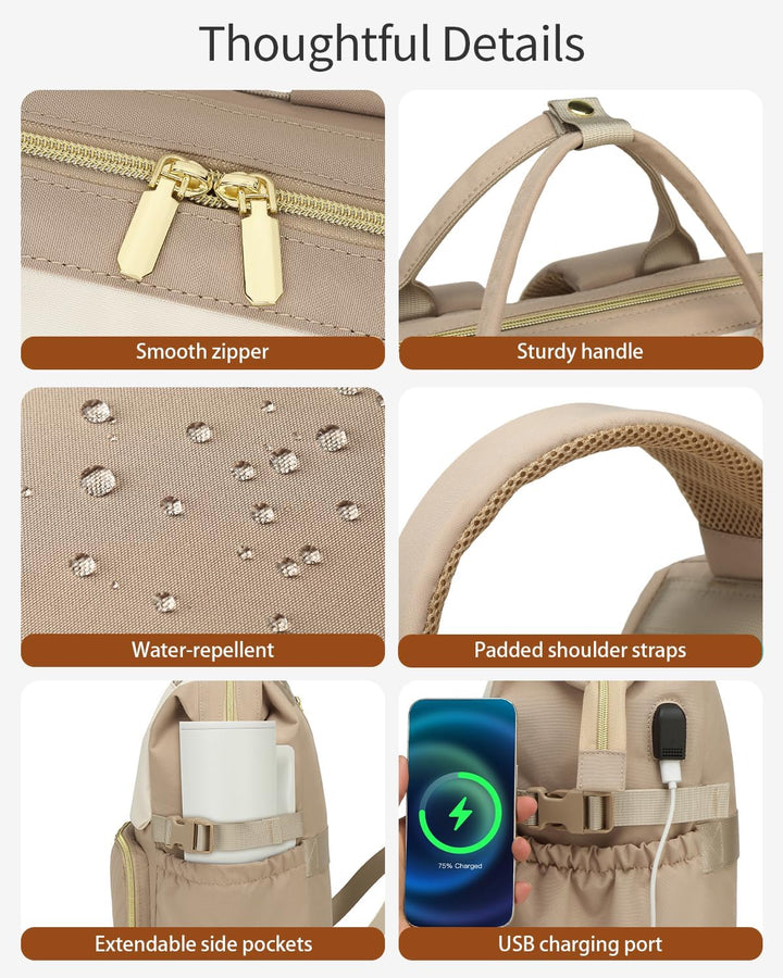 VANKANY - Mochila para libros para mujer, mochila para computadora...