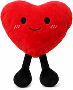 Juguete de corazón de peluche calentable y refrigerable, Rojo