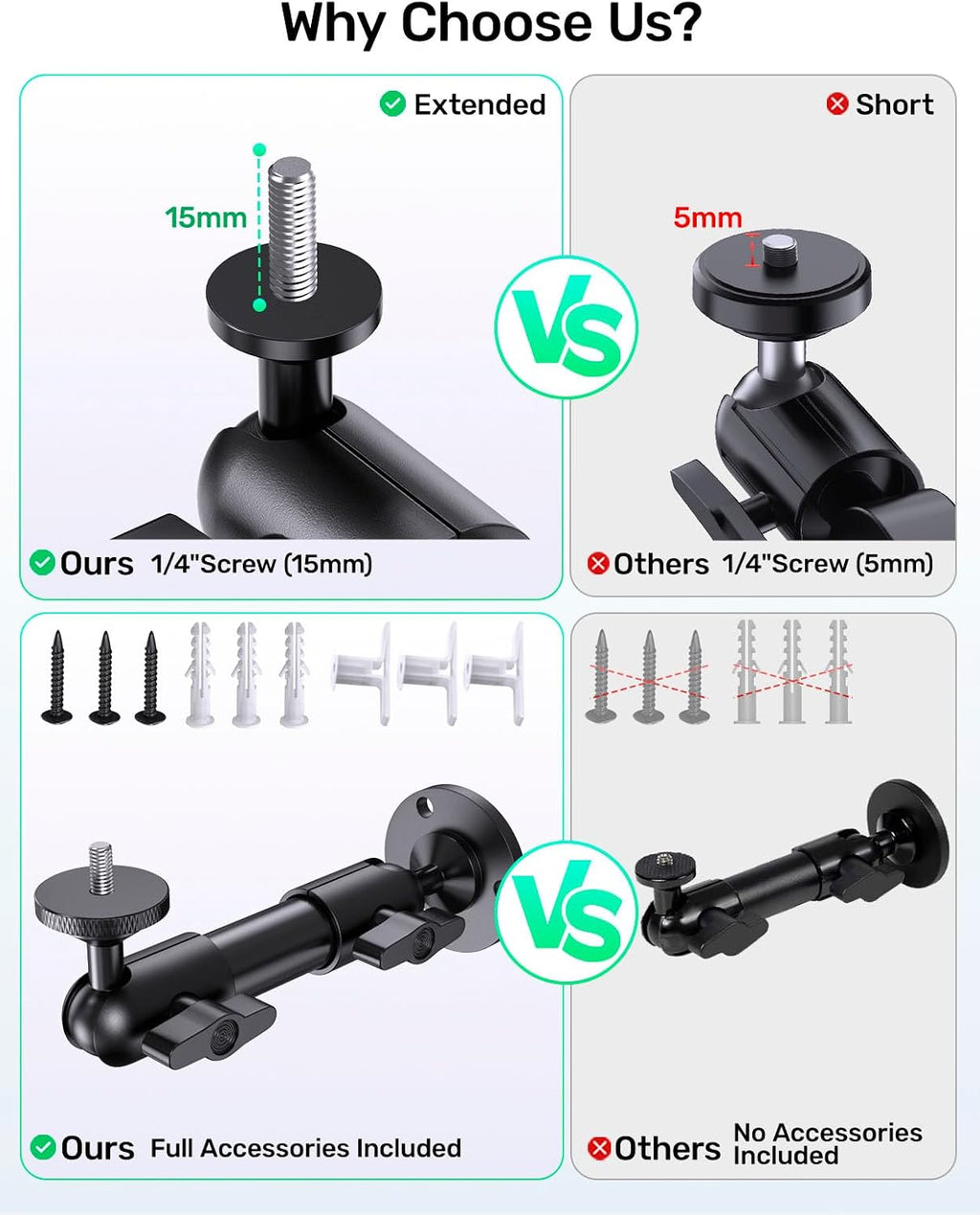Soporte de pared para llave Elgato para aire y cámara, metal resistente