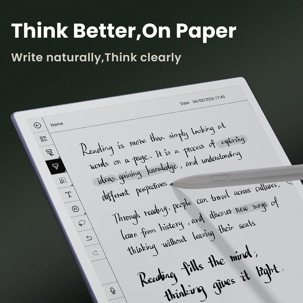 VIWOODS AiPaper - Tableta AI E Ink de 10.65 pulg.