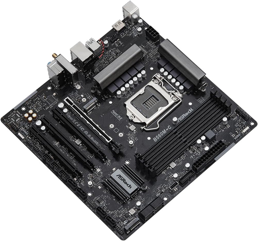 ASRock Placa base Micro-ATX B560M-C, soporta procesadores Intel Cor...