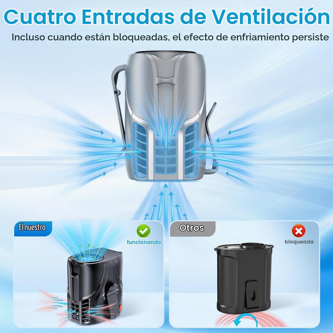 DeeKom 2025 Ventilador de cintura portátil personal y ventilador de...