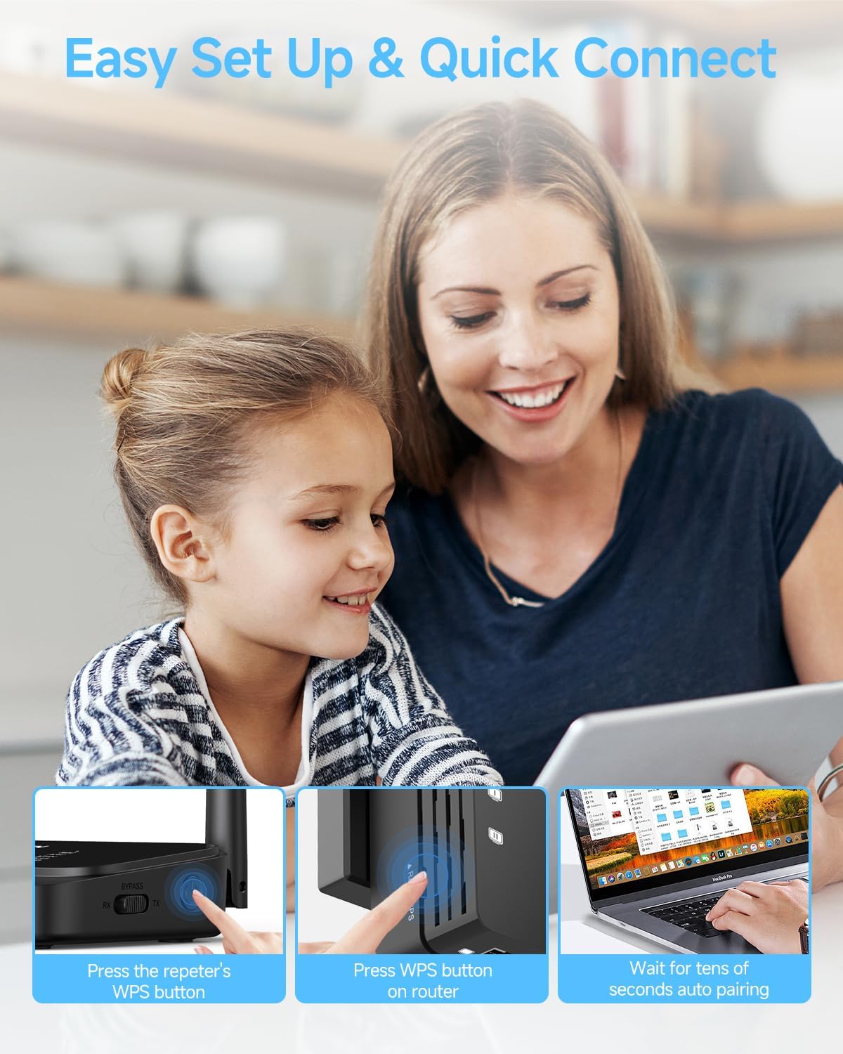 Amplificador de señal WiFi para el hogar extensor WiFi