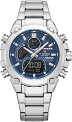 NAVIFORCE Relojes digitales multifunción, reloj analógico impermeable 3ATM para hombres, reloj de pulsera de lujo luminoso, regalo