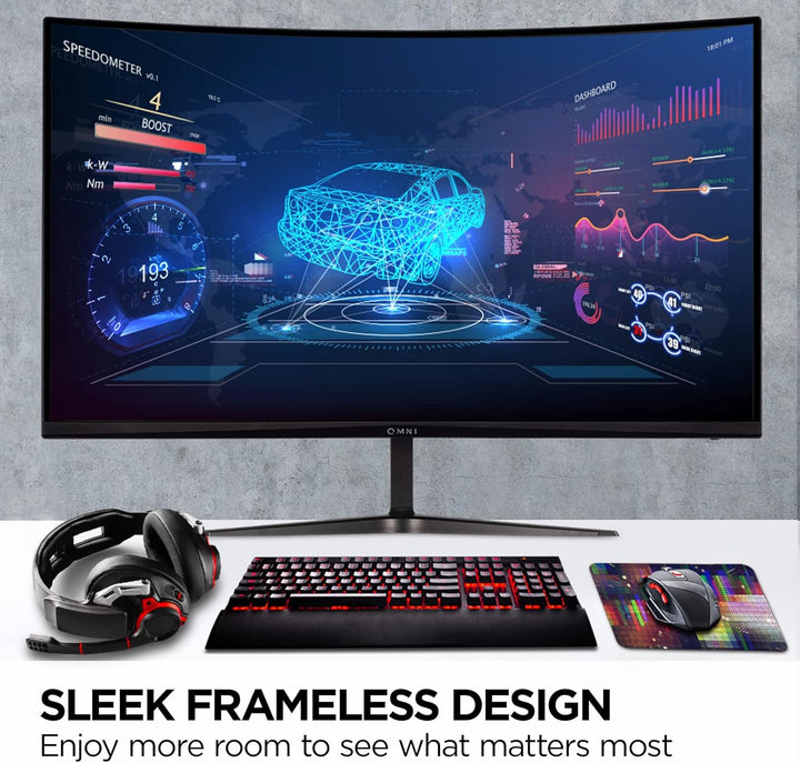 ViewSonic VX3218C-2K Monitor curvo para juegos de 32 pulgadas, 1440...