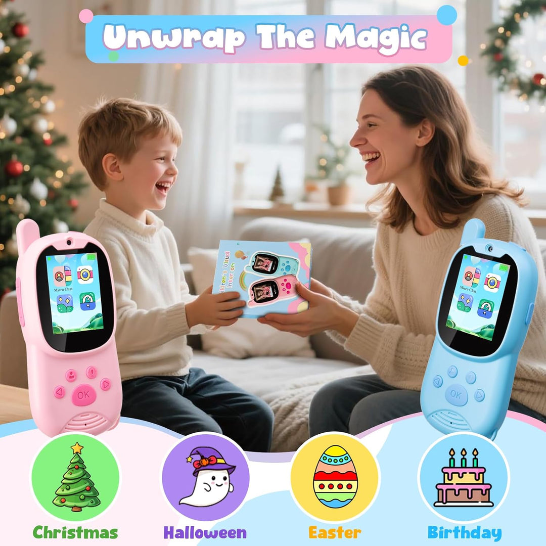 Walkie Talkies de video mejorados para niños Walkie