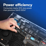 Crucial P510 PCIe Gen5 NVMe 1TB SSD, hasta 11,000MB\/s, TLC NAND, c...
