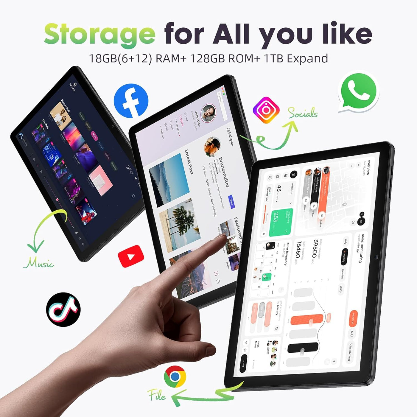 Tablet Android, Tablet Android 15 de 10 Pulgadas, Tablets para Adul...