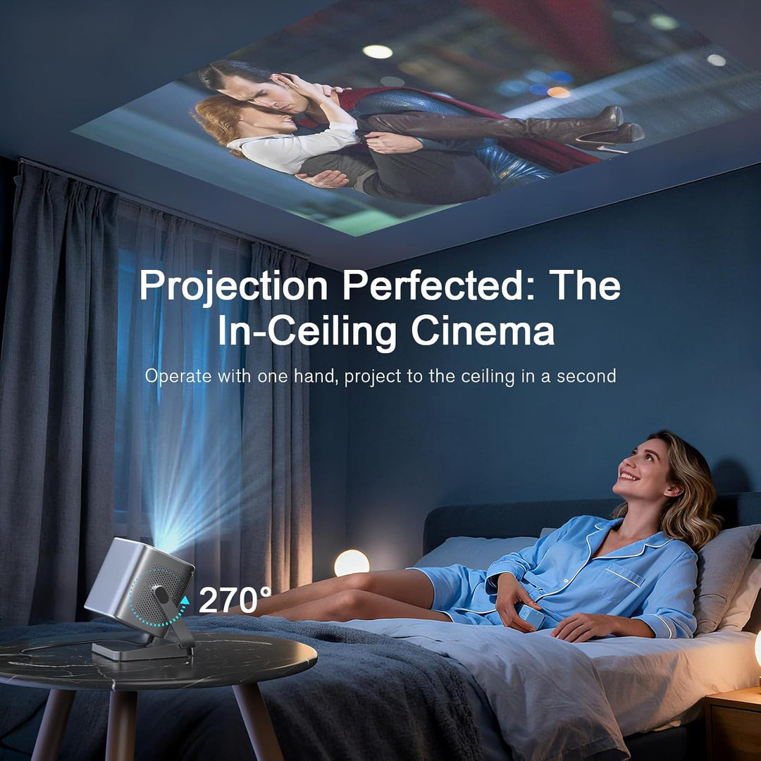 [Ahora con Netflix y 3000 ANSI] Proyector 4K con WiFi y Bluetooth,...