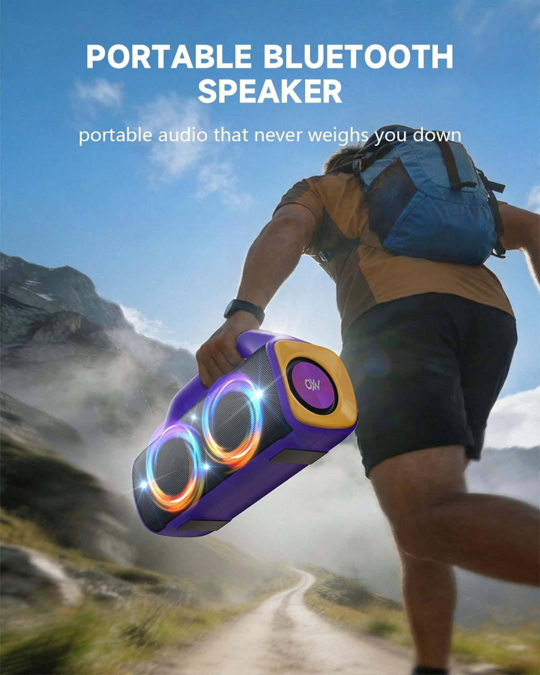 OYW Altavoz Bluetooth impermeable IPX67: 80 W (pico) Altavoces inal...