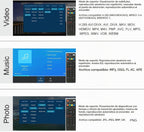 Reproductor multimedia 4K@30hz con control remoto, HDMI hasta 7.1 sonido