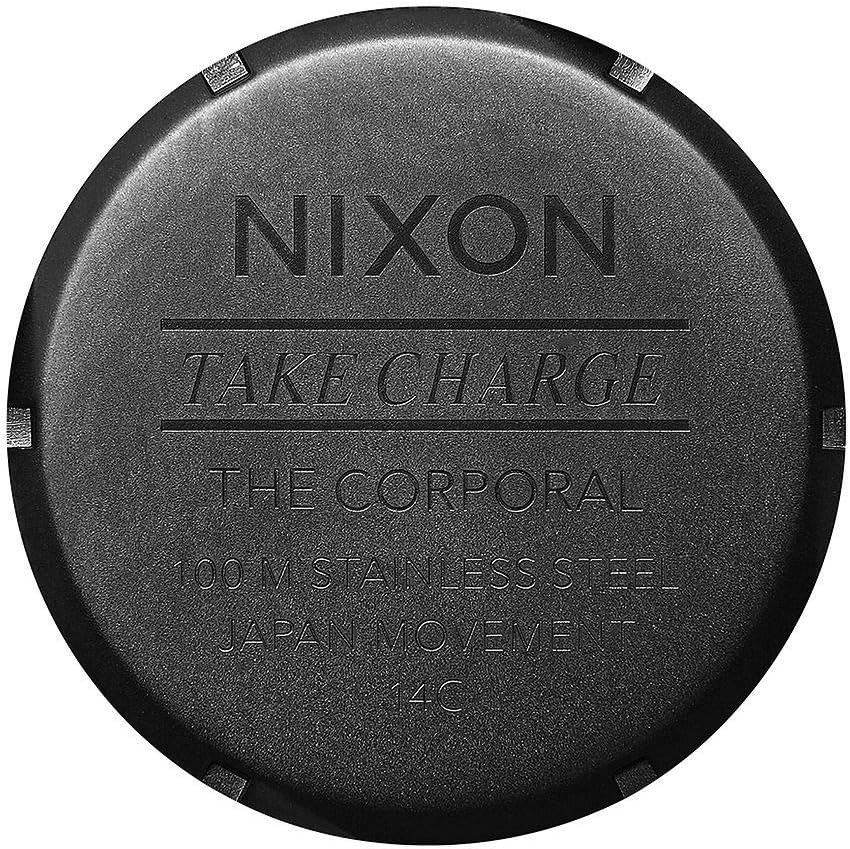 Nixon Corporal SS A346. Reloj XL para hombre resistente al agua de 100 m (cara de reloj de 48 mm. Correa de acero inoxidable de 24 mm)