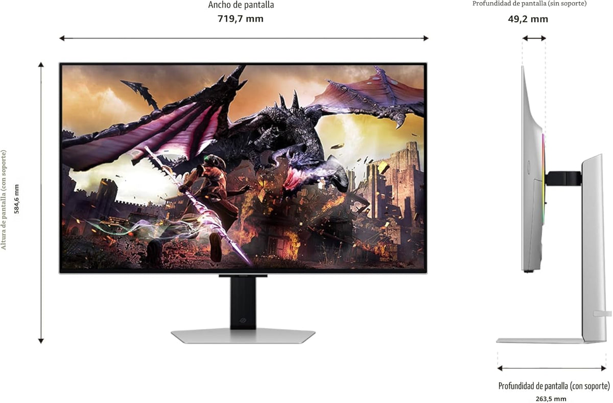 Samsung 32" Odyssey OLED G8 (G80SD) Serie 4K UHD Monitor inteli...