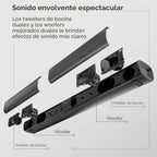 Barra de sonido para Smart TV, 2 en 1 desmontable, sonido