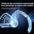 JISULIFE Ventilador de cuello portátil actualizado: collarín manos...