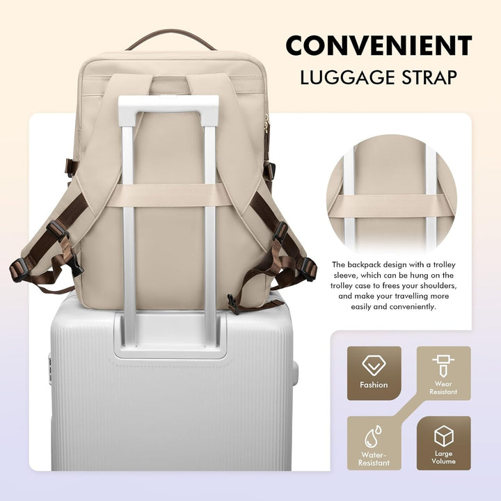 GOLF SUPAGS Elegante mochila para computadora portátil para mujer,...
