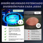 Balón de fútbol con luz recargable, talla 6, para niños y