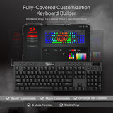 Redragon Teclado mecánico K619 Horus RGB, teclado para juegos con c...