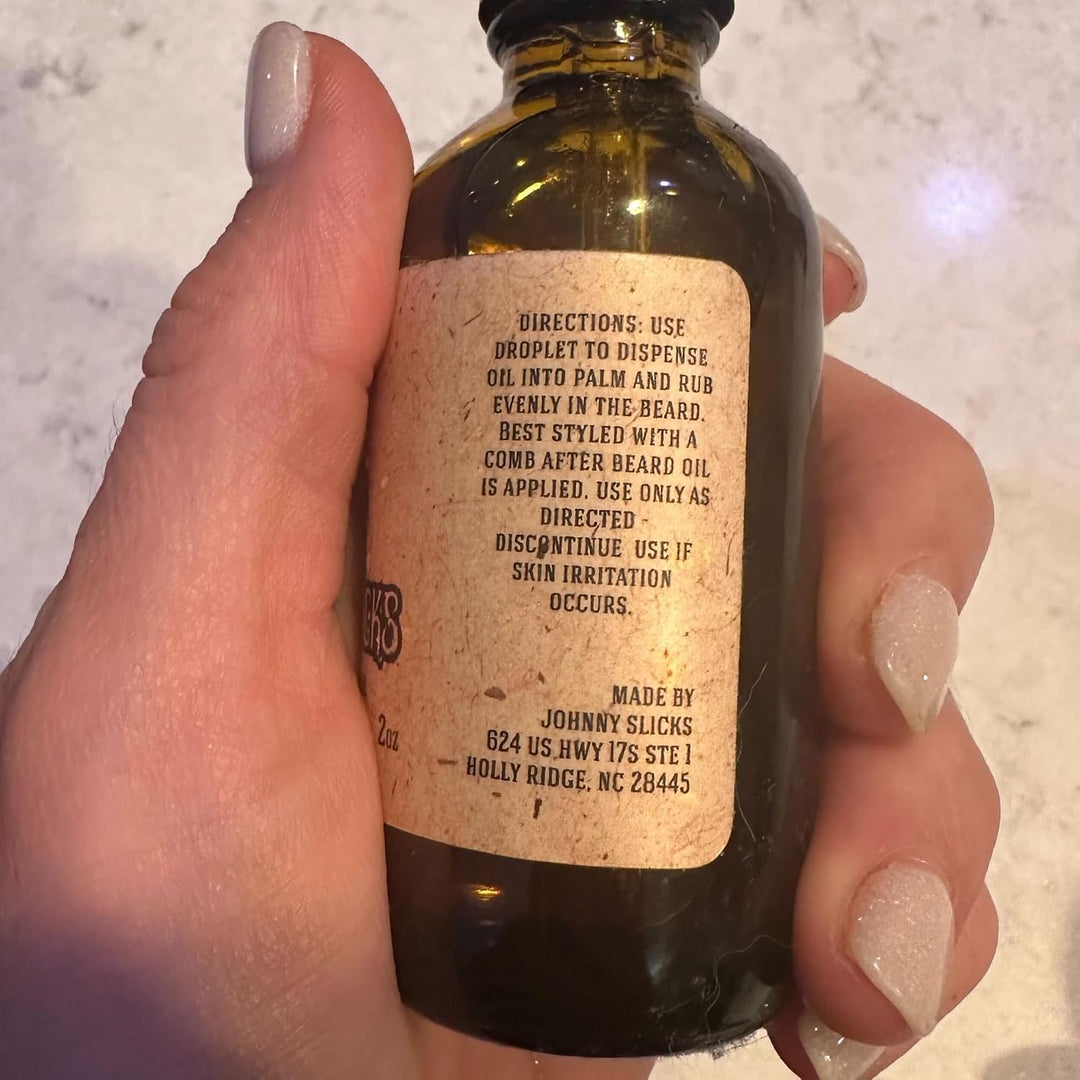Johnny Slicks Aceite orgánico para barba | Hidrata, suaviza, promue...