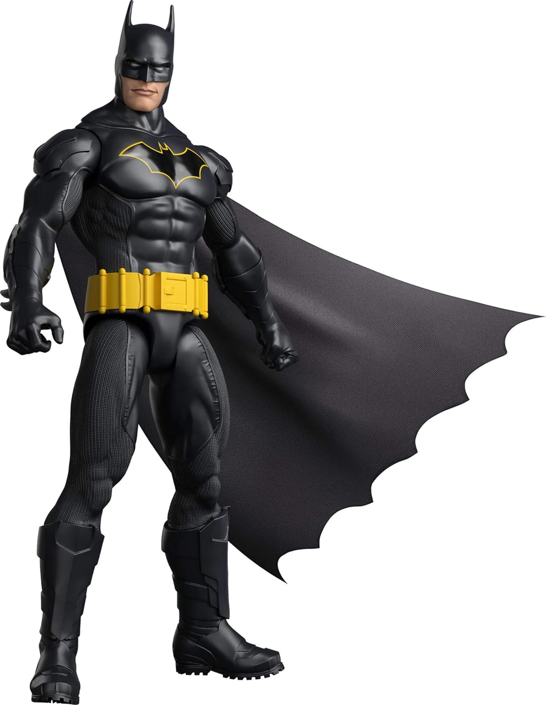 Mattel DC - Figura de acción de Batman de 12 pulgadas, traje negro...