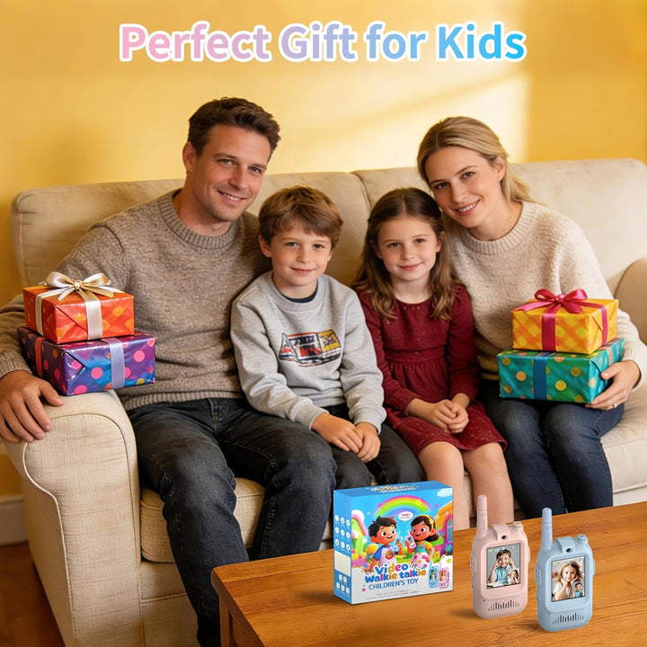 Walkie Talkies para niños, paquete de 2 walkie talkies de video con...