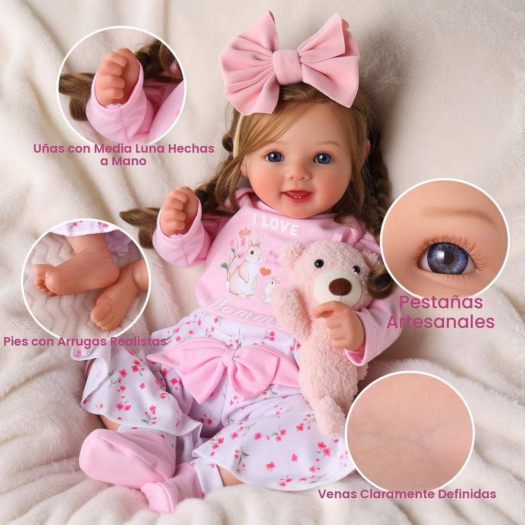 BABESIDE Muñeca de bebé realista Reborn para niñas, muñeca infantil...