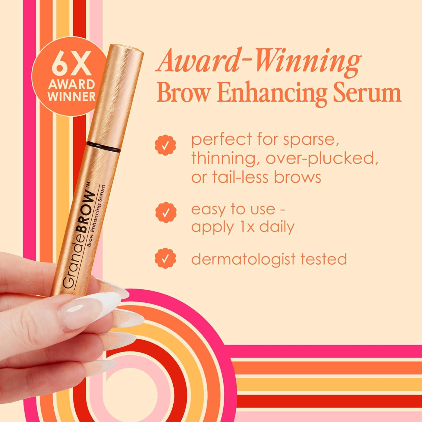 Grande Cosmetics GrandeBROW Suero para mejorar las cejas para unas...