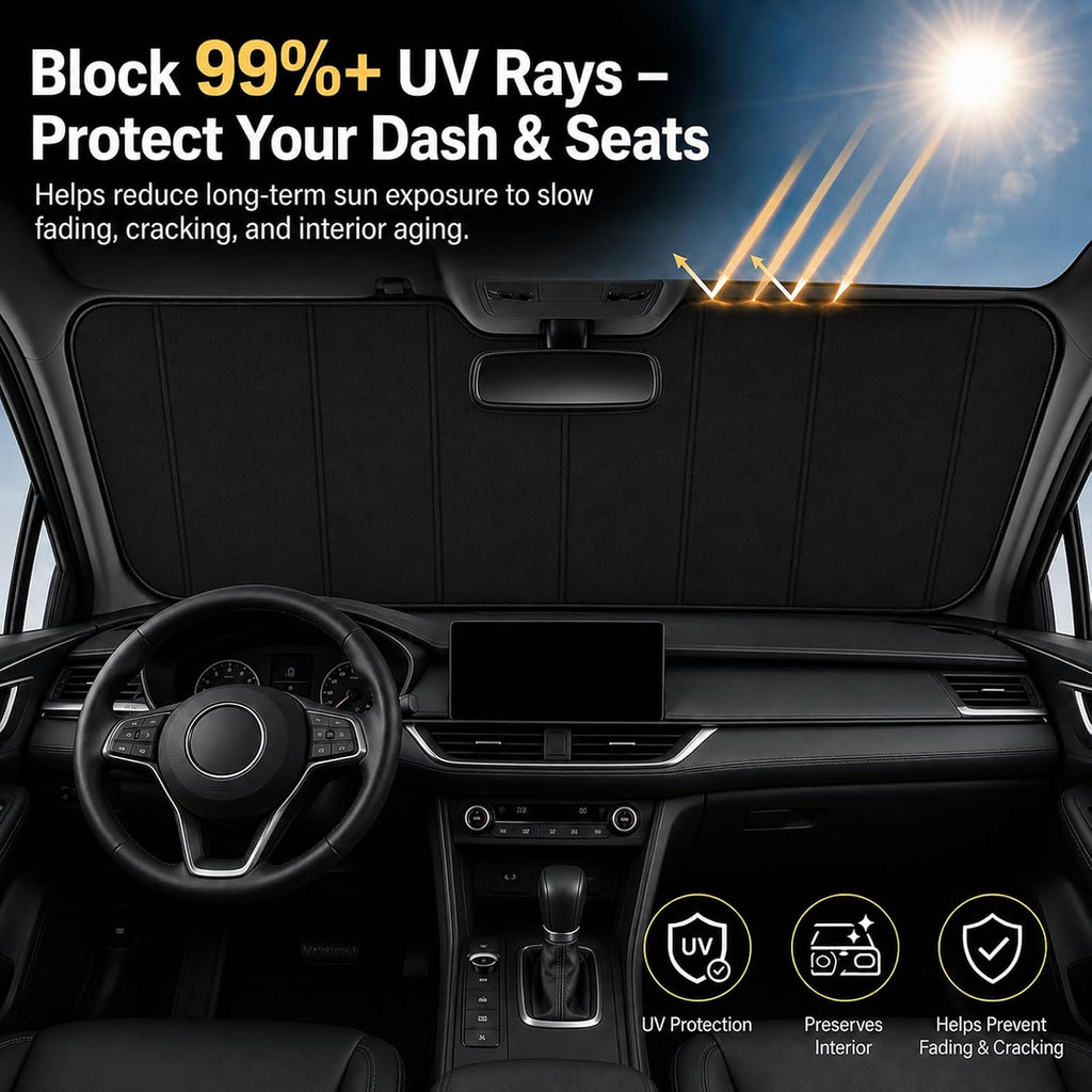 Astox Parasol para parabrisas para Ford F150 2014-2021