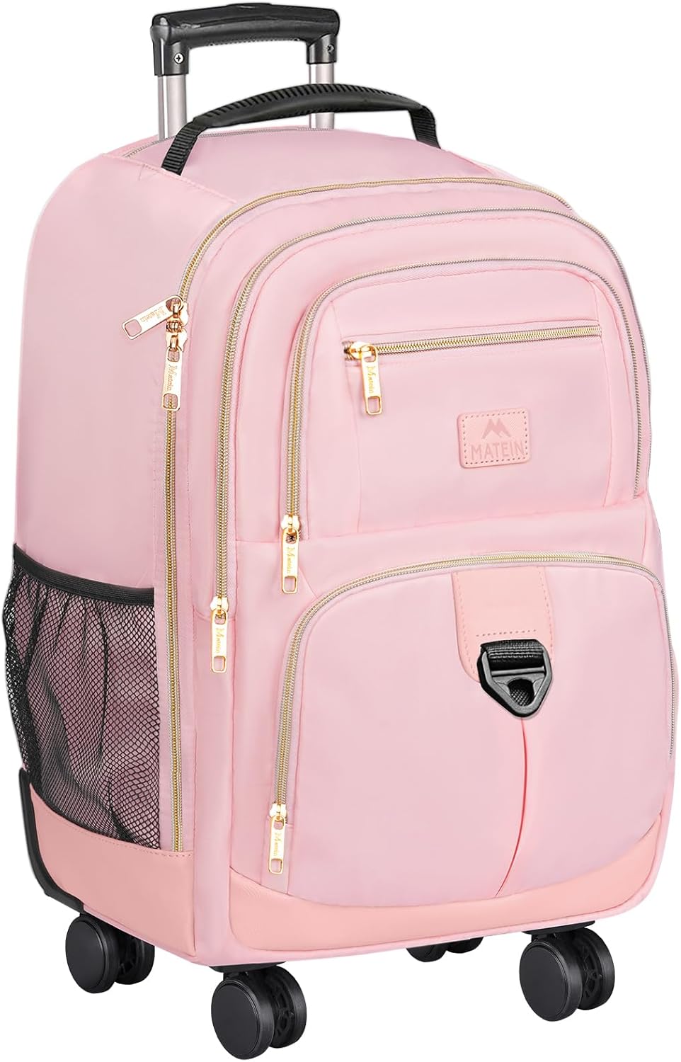 MATEIN Mochila con ruedas para mujeres, bolsa de 18 pulgadas para l...