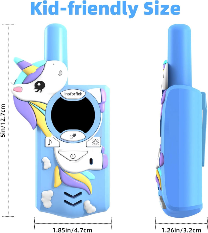 Walkie Talkies de unicornio para niños, juguetes de regalo para niñ...
